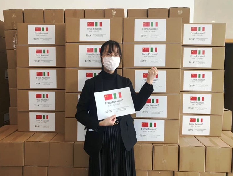 In arrivo a Recanati circa 60 mila mascherine donate dalla Cina mascherine dalla Cina a Recanati