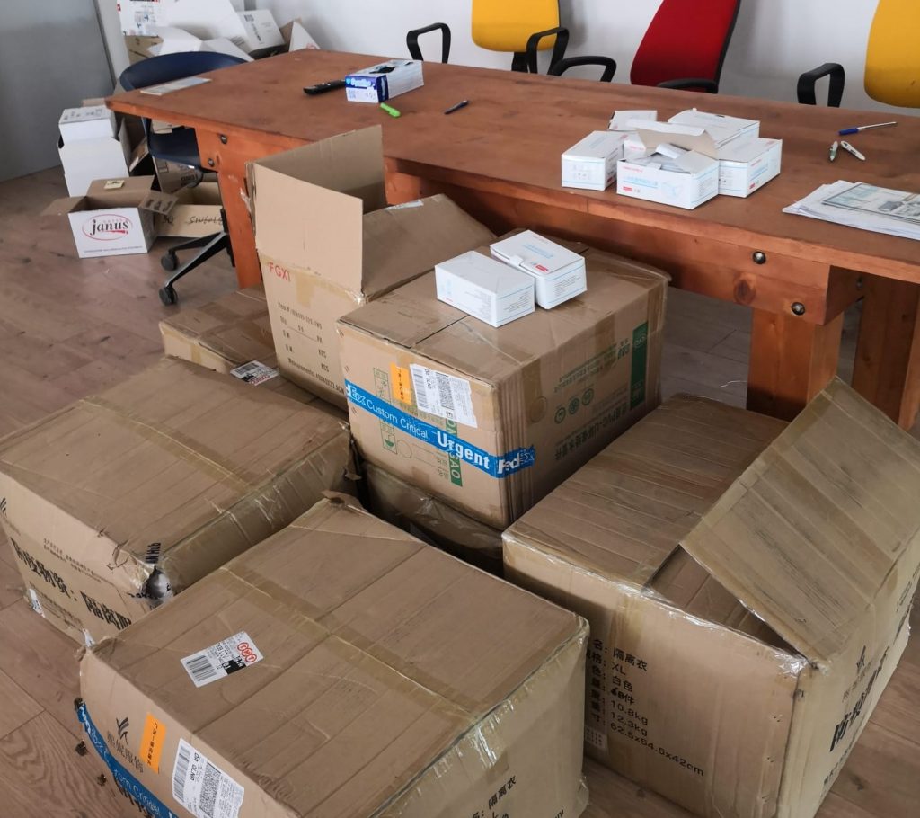 Montecassiano, dalla Cina arriva carico di dispositivi di sicurezza individuale dispositivi sicurezza