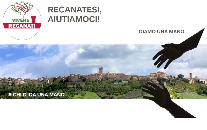 DIAMO UNA MANO A CHI CI DA UNA MANO vivere recanati
