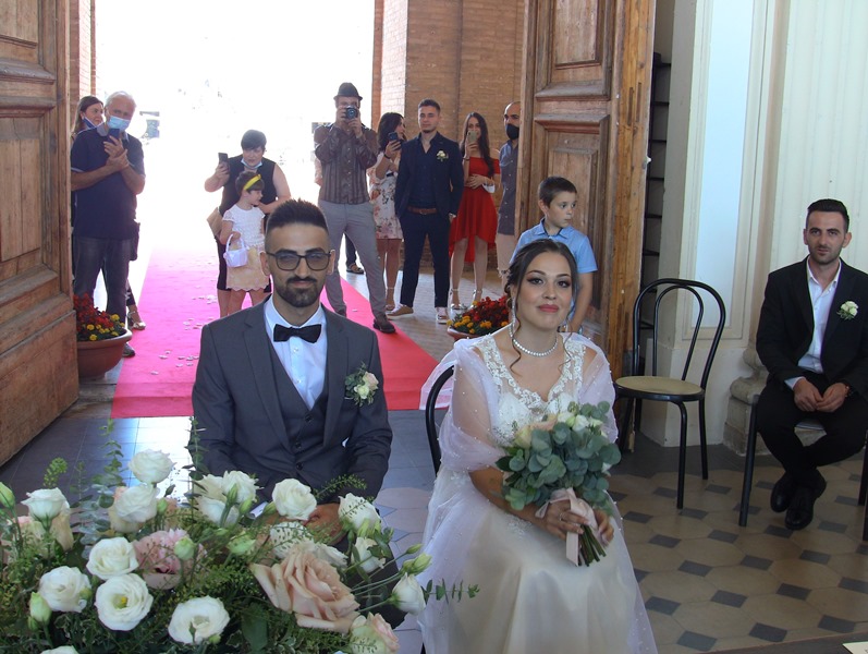 Ginevra e Fatmir oggi sposi