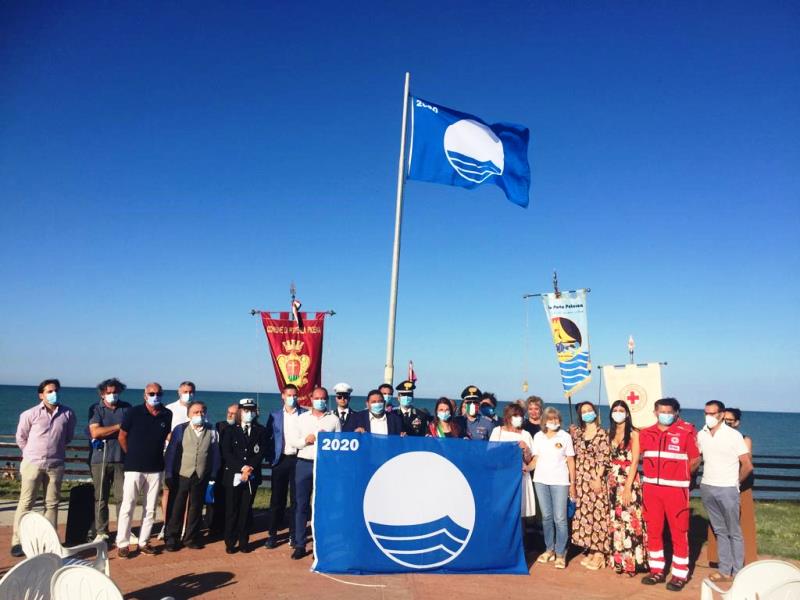 Belvedere Baden Powell: cerimonia per il conseguimento della tredicesima bandiera blu a Potenza Picena