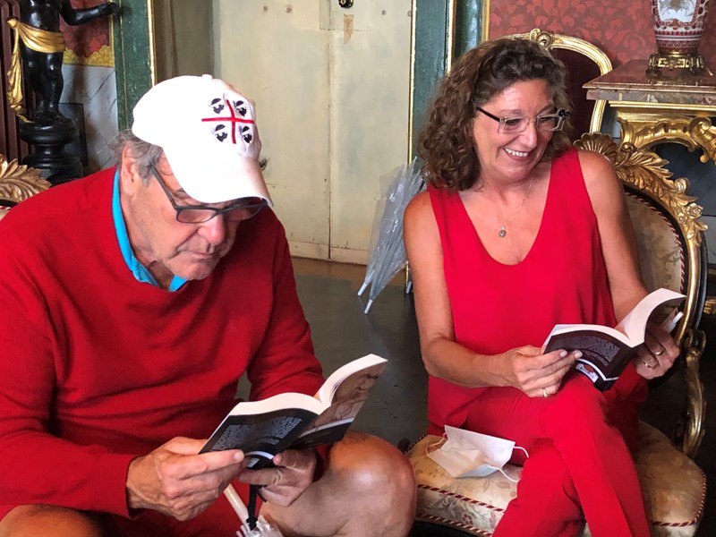 Oliver Stone in visita privata a Casa Leopardi