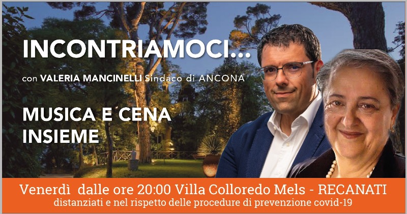 Arriva il sindaco di Ancona Valeria Mancinelli per la chiusura della campagna elettorale di Francesco Fiordomo.