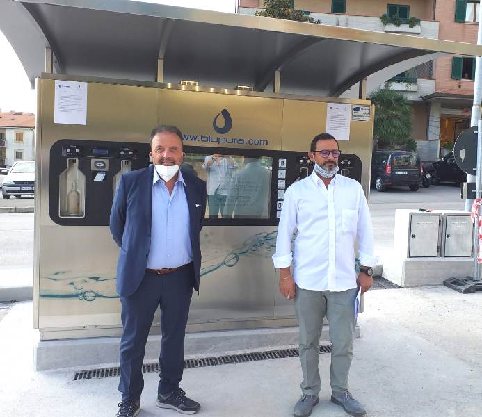RECANATI nuova casetta dell’acqua in viale Aldo Moro