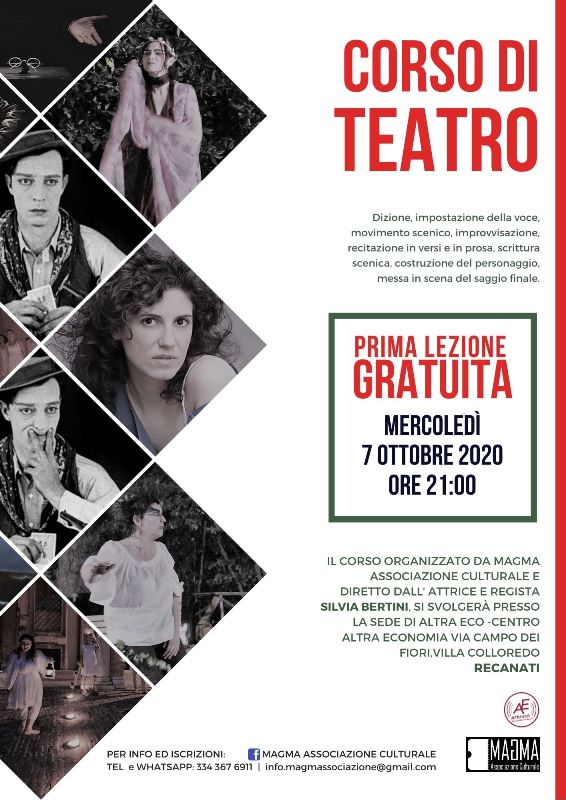 PARTENZA CORSO DI TEATRO- RECANATI – MAGMA