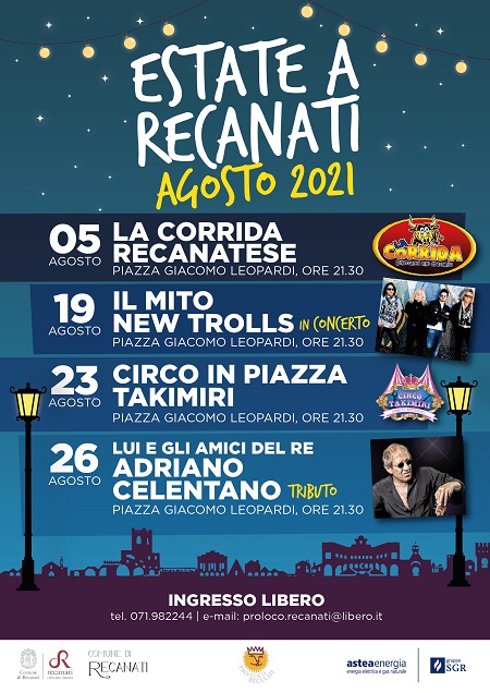 Recanati: pronto il cartellone degli eventi della Pro Loco