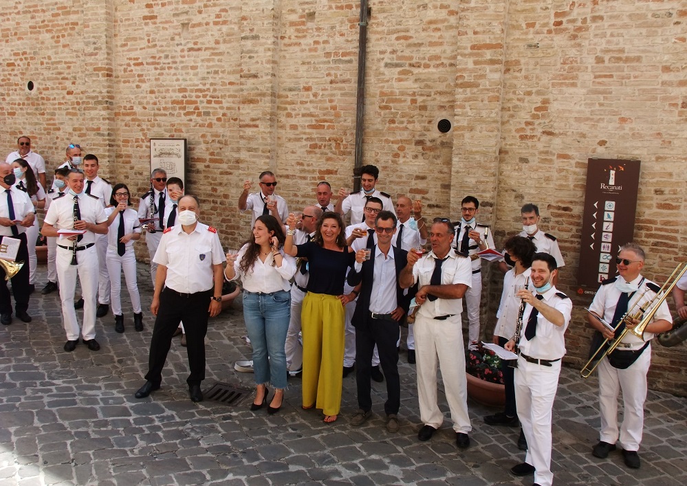 La banda cittadina rende omaggio alla famiglia Leopardi