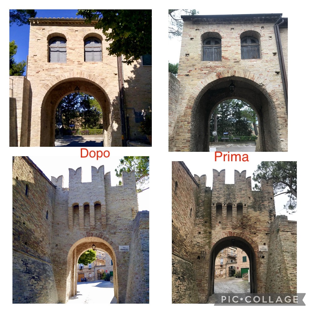 Montecassiano. Conclusi i lavori di restauro della Porta Castellana Armando Diaz