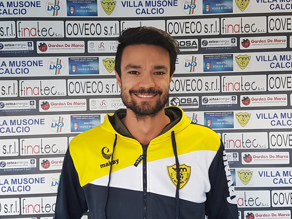 Matteo Camilletti vestirà ancora gialloblu Villa Musone Matteo Camilletti