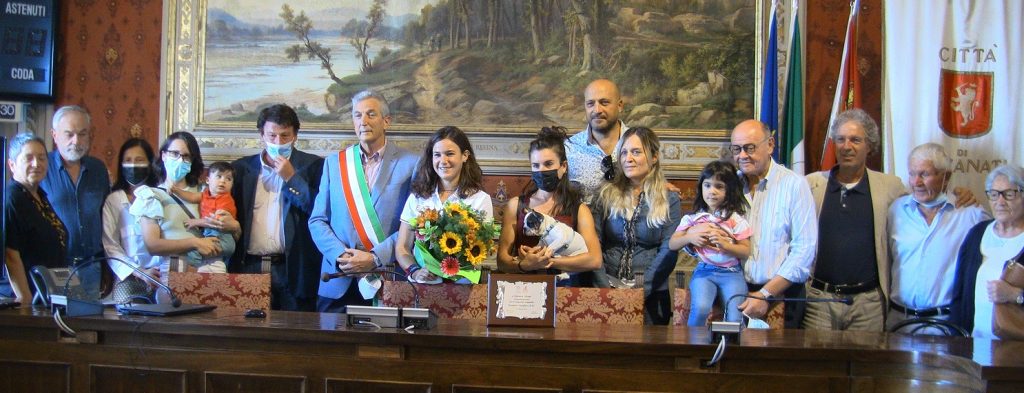 L’abbraccio della città per l’atleta olimpica Federica Sileoni