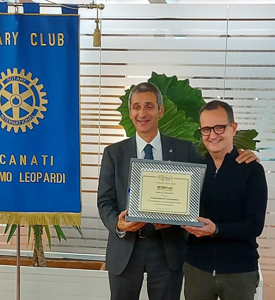 Il premio RecanArti del Rotary Club di Recanati a Fisarmoniche Castagnari