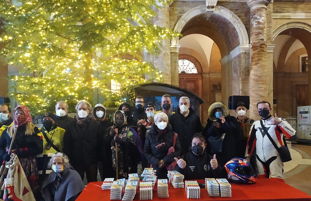 Le Befane in Moto in Piazza Giacomo Leopardi a Recanati
