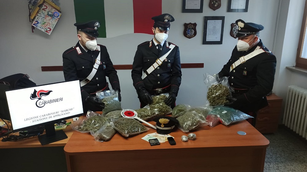 Appignano: Spacciatore arrestato dai Carabinieri