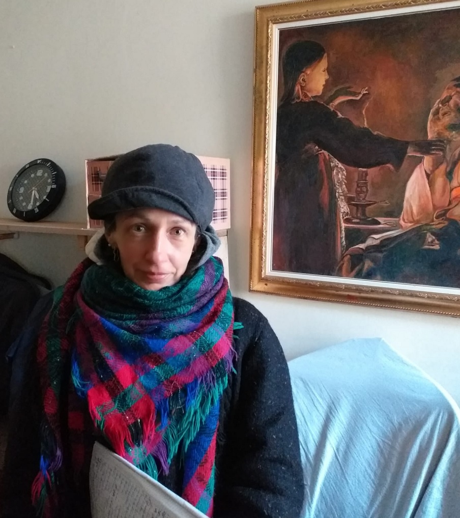 La preoccupazione per la sua famiglia di Nadia Trush, ucraina che vive a Recanati
