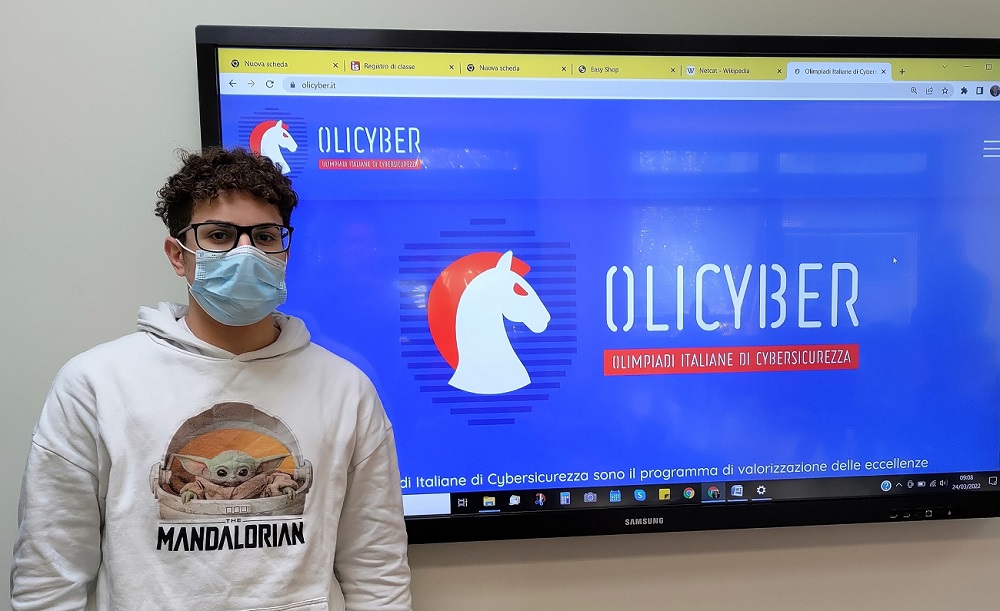 Studente della classe 4^D Indirizzo Informatica dell’IIS “E.Mattei” di Recanati alla finale nazionale delle Olicyber