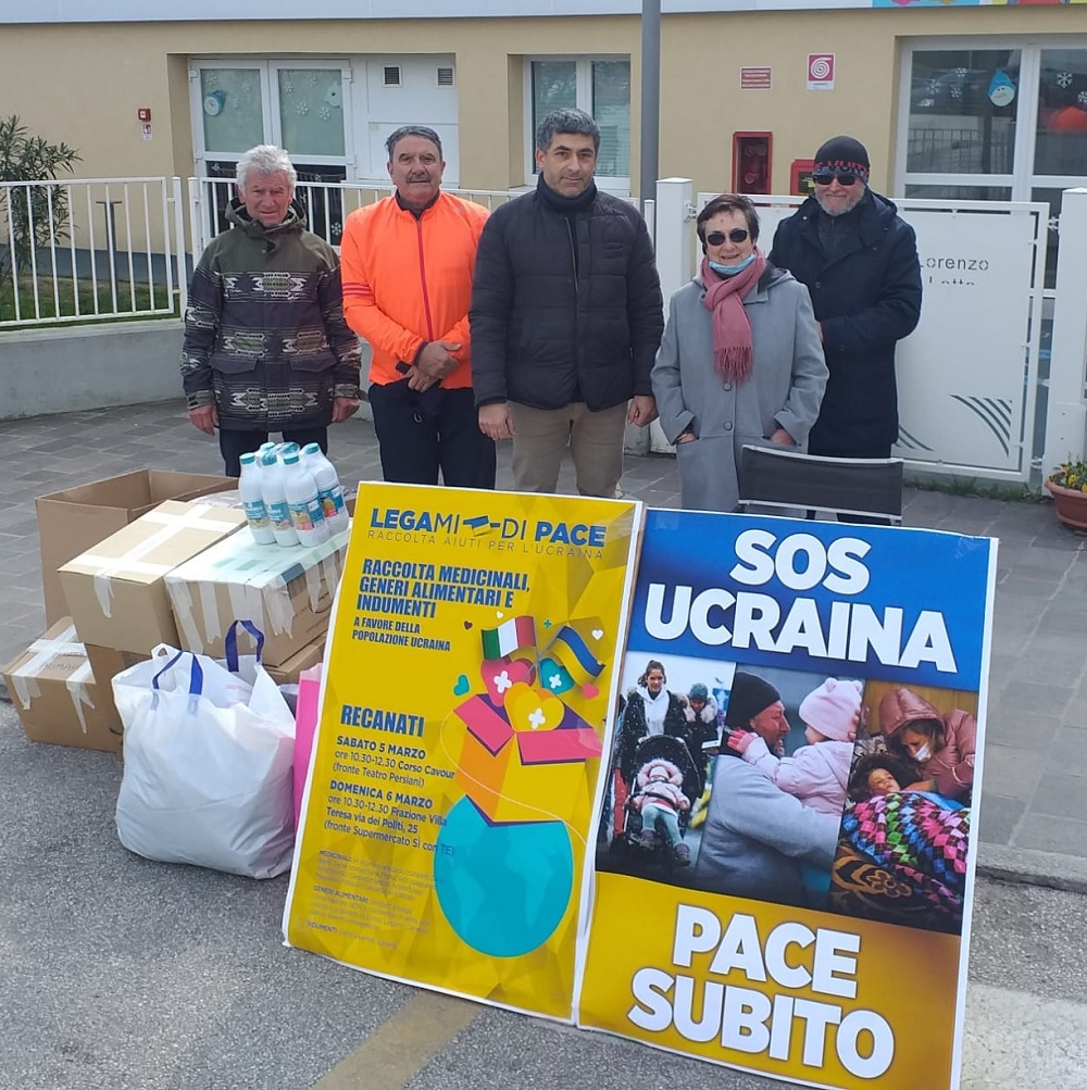 Recanati e Porto Recanati: la Lega e la Croce Azzurra si mobilitano pro Ucraina