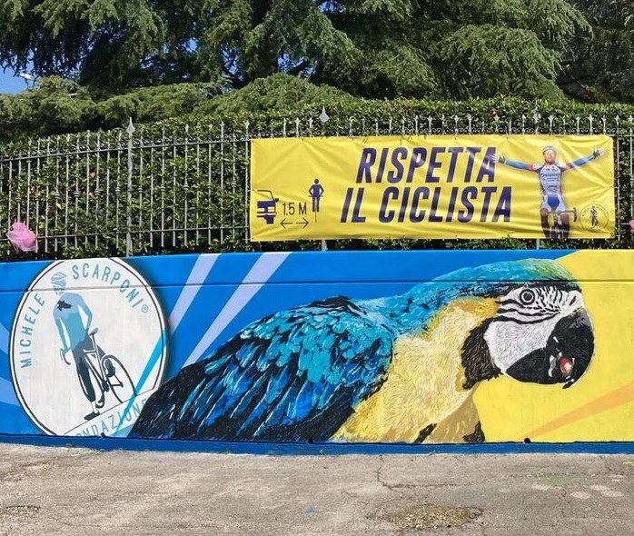 Filottrano: Inaugurazione Murales Giro d’Italia nel nome di Michele Scarponi