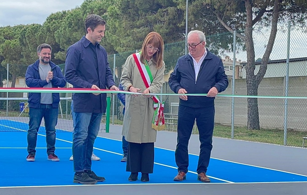 Porto Potenza, inaugurato il nuovo campo da tennis
