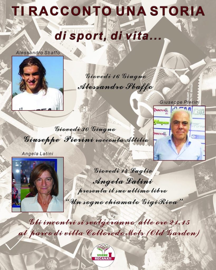 “Ti racconto una storia… di sport e vita” a Recanati
