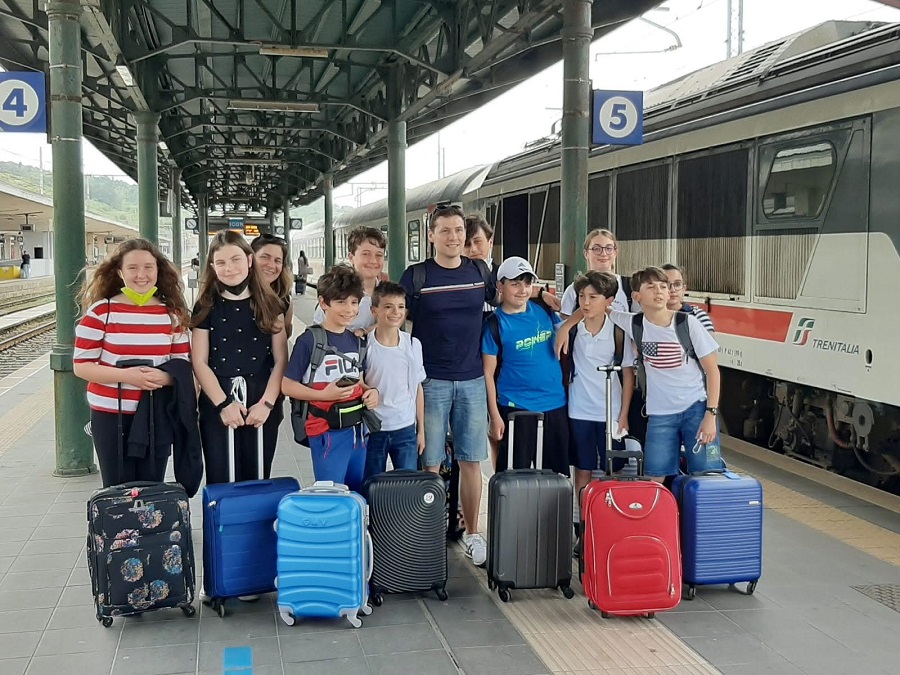 i ragazzi della secondaria “San Vito” di Recanati a Roma per il concorso di matematica
