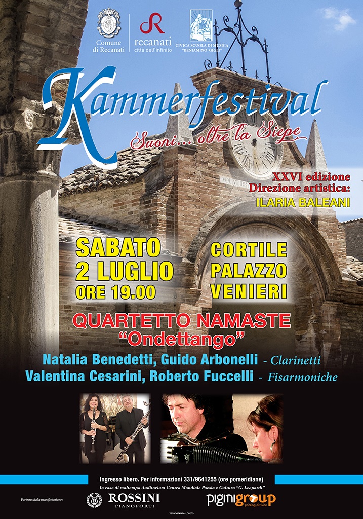 Recanati: al via il Kammerfestival edizione 2022