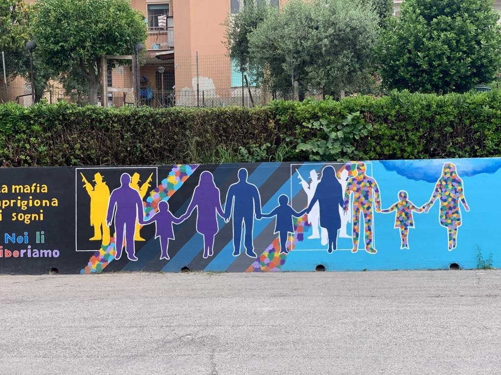 Montefano: inaugurato il murales contro le mafie