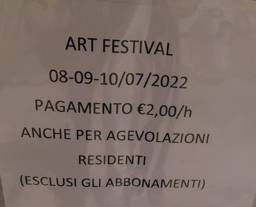 Recanati Art festival: ma quanto mi costa il parcheggio?