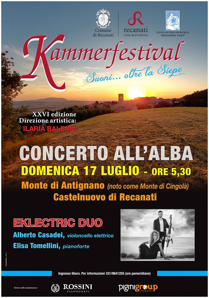 Appuntamento all’alba domenica 17 luglio a Recanati con il Kammerfestival kammerfestival - alba