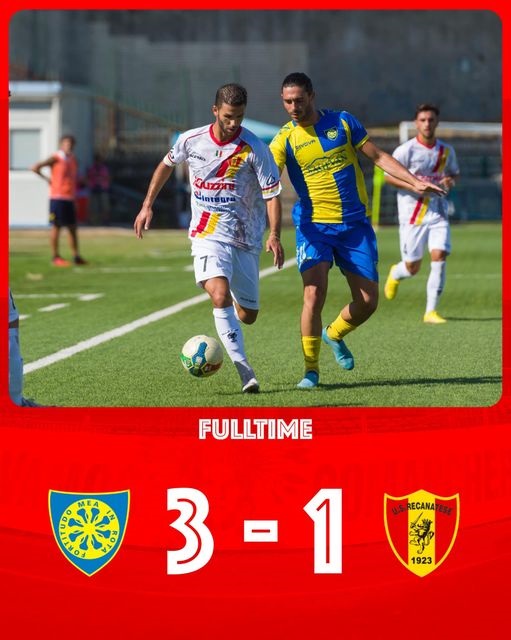 La Recanatese sbatte sul marmo di Carrara, prima sconfitta in serie C