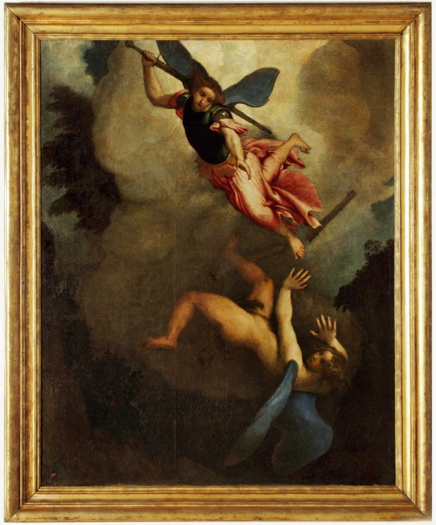 Loreto. Restauro “San Michele scaccia Lucifero” di Lorenzo Lotto