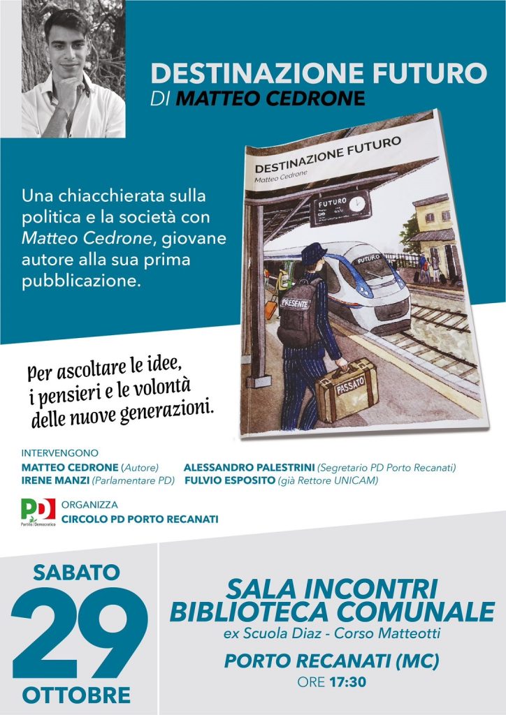 Il PD a Porto Recanati presenta il libro “Destinazione futuro”