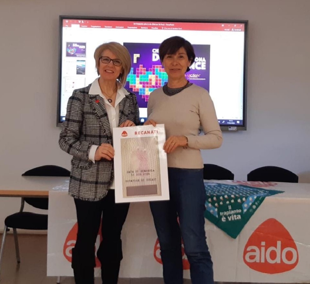 Recanati dal cuore d’oro in tema di donazione degli organi