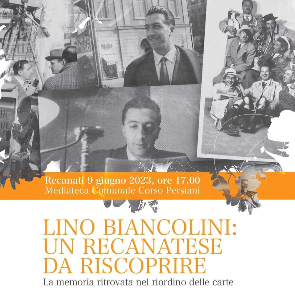 Recanati. Sarà presentato oggi il fondo archivistico Lino Biancolini