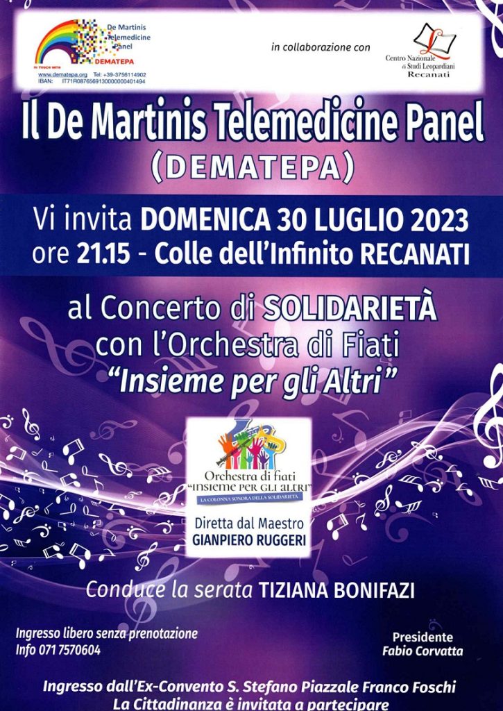 Concerto di solidarietà sull’Orto dell’Infinito