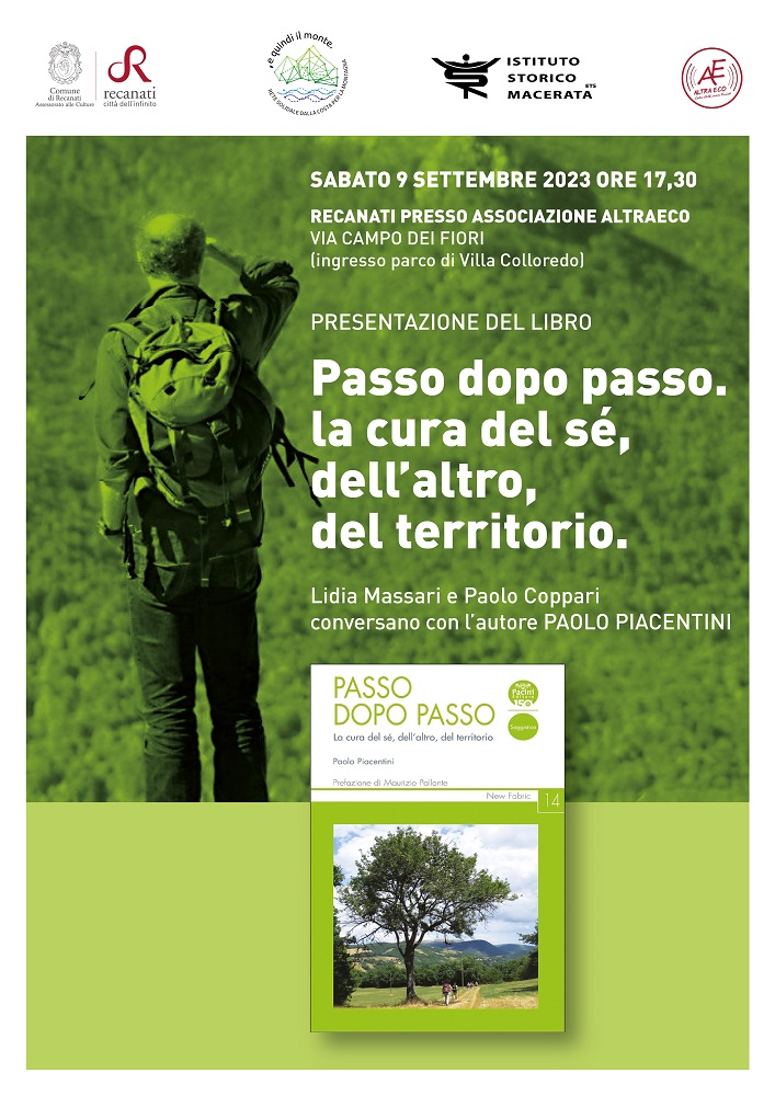 Recanati: presentazione del libro “Passo dopo passo. La cura del sé, dell’altro, del territorio”