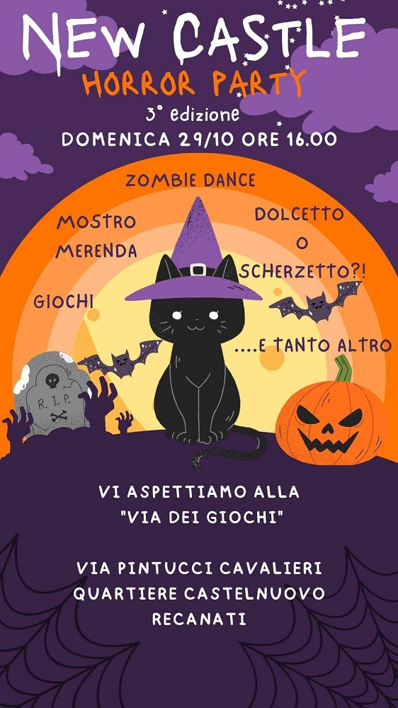 New Castle Horror Party a Castelnuovo di Recanati