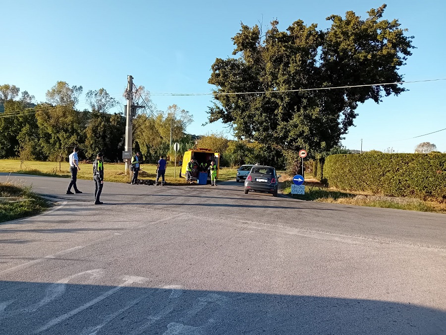 Scontro fra un furgone e un’auto all’incrocio Acquara-Porta d’Osimo-provinciale per Castelfidardo