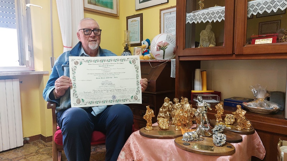 Ennesimo importante riconoscimento per il Maestro presepaio di Porto Potenza Picena.