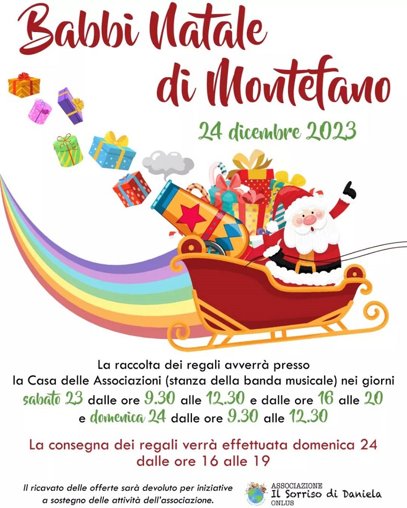 Montefano: pronti alla consegna dei doni i Babbi Natale