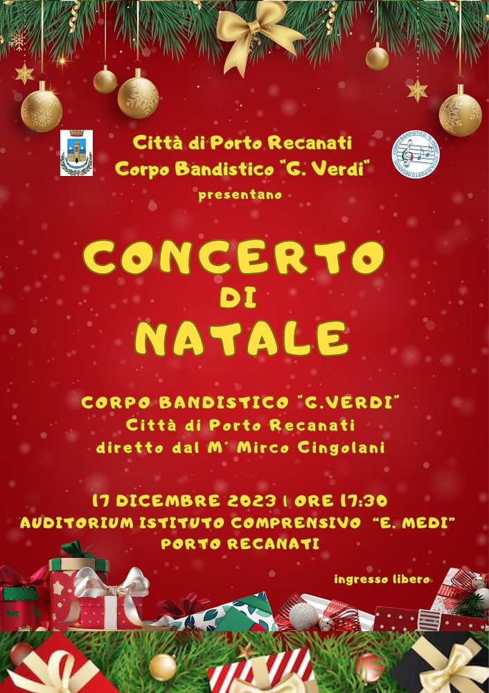 Concerto di natale della banda di Porto Recanati