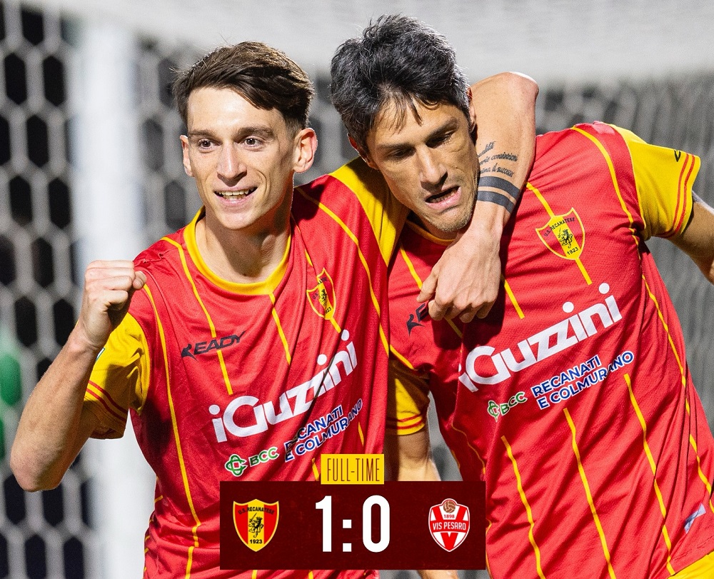 Autogol della vis Pesaro, la Recanatese torna al successo