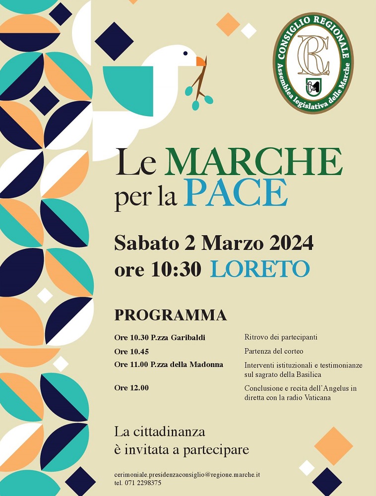 A Loreto la marcia per la Pace delle Marche