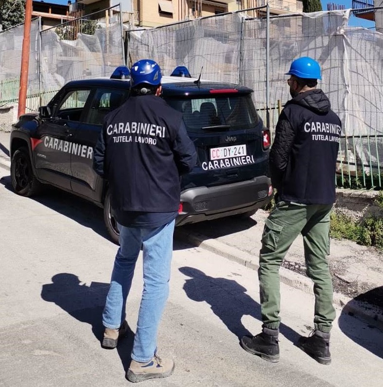 Sanzioni per 240.000 euro; 16 imprese edili irregolari; 2 attività sospese; 36 prescrizioni e 16 denunce