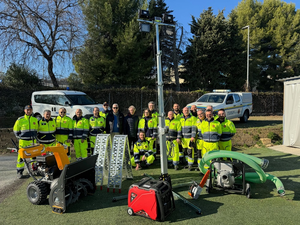 Recanati: nuova attrezzatura per il gruppo della Protezione Civile