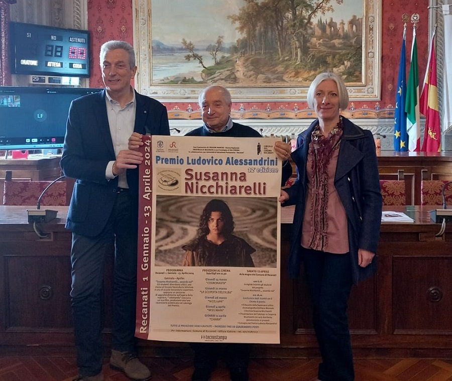 RECANATI: XII Edizione del “Premio Ludovico Alessandrini” per il Cinema di Poesia a Susanna Nicchiarelli