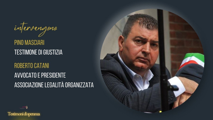 Testimoni di Speranza” – sabato sera alla Fondazione Ircer l’incontro con il testimone di giustizia Pino Masciari