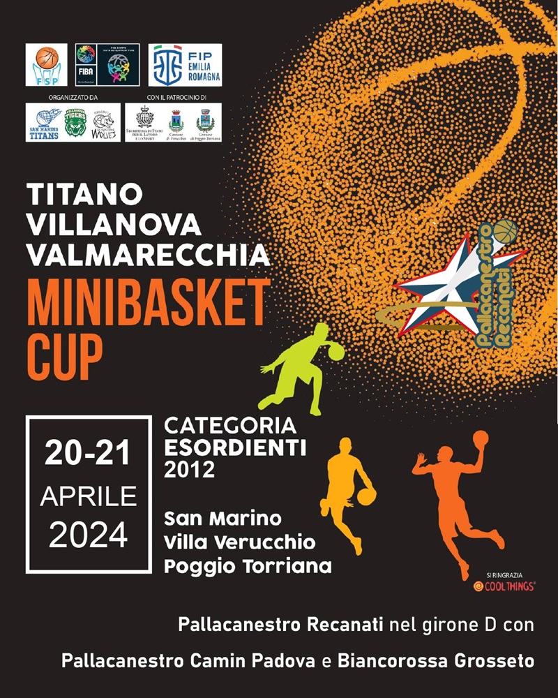 La Pallacanestro Recanati alla San Marino MiniBasket Cup