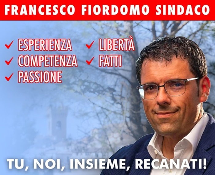 Recanati: Francesco Fiordomo presenta il suo “Progetto Civico”