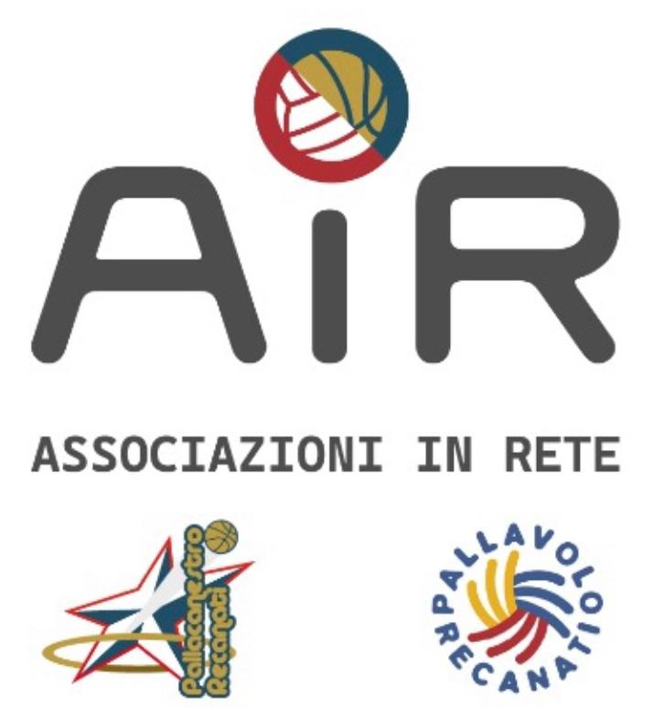 Pallavolo Recanati e Pallacanestro Recanati. Nasce il progetto “AIR” Associazioni In Rete.