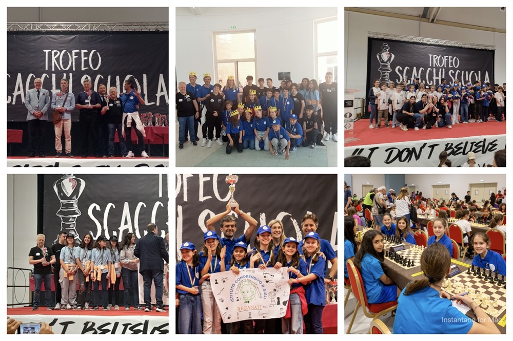 Nuovamente sul podio del Trofeo Scacchi Scuola il Circolo Scacchi Recanati-Osimo-Offagna